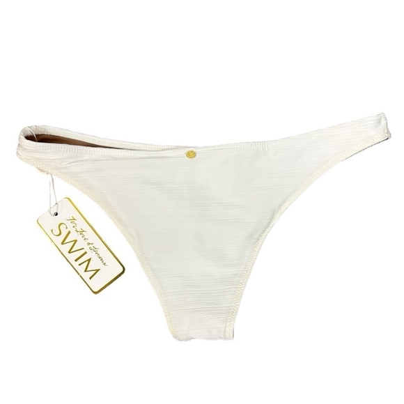 Revolve For Love & Lemons La Rochelle Bikini Bottoms in White Size Large NWT - Picture 7 of 12